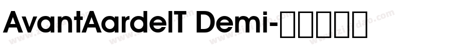 AvantAardelT Demi字体转换